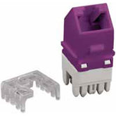 Allen Tel AT66EZ-AGL-28 Cat 6 Angled E-Z Jack, Purple